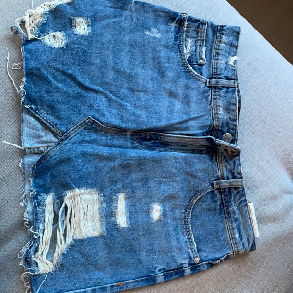 Denim miniskirt